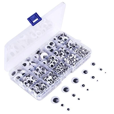Afbeelding van KUUQA 1220 Stuks Gemengde Wiebel Googly Ogen Zelfklevende DIY Scrapbooking Ambachten Speelgoed Accessoires (Diverse Maten)