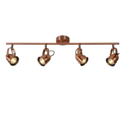 Afbeelding van Lucide CIGAL Plafondspot Ø 9 cm LED GU10 4x5W Koper