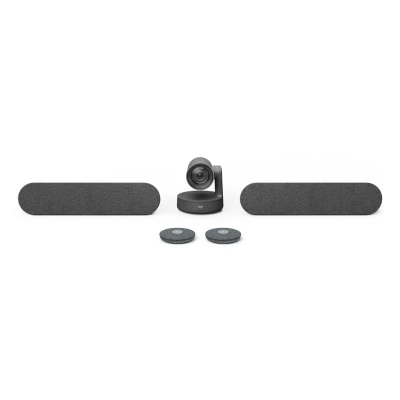 Afbeelding van Logitech ConferenceCam RALLY Plus Kit, 4K Ultra HD, grafiet 3840x2160, USB, Bluetooth, HDMI, netwerk, hub, 2x luidsprekers, microfoon