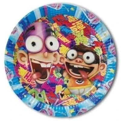 Afbeelding van ALMACENESADAN, 5121 verjaardagsfeestje, verpakking met 8 papieren borden, 23 cm, gelicentieerd product (Famboy23)