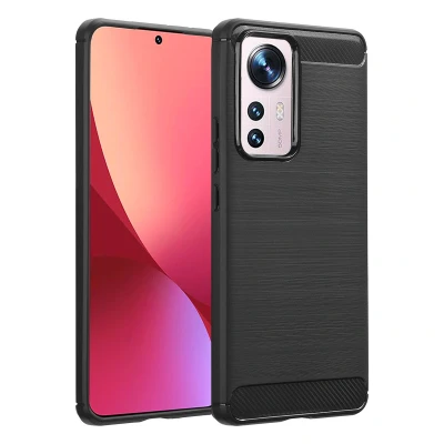Afbeelding van Xiaomi 12 Pro Hoesje Siliconen en TPU (zacht) imoshion Softcase/Backcover Zwart Telefoonhoesje