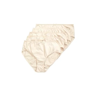 Afbeelding van Ulla Popken 5 PACK Unies Slip, Dames, Maat: 42/44, Beige