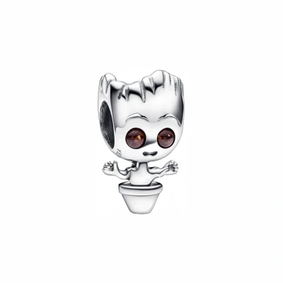 Afbeelding van Pandora 792554C01 Marvel Guardians of the Galaxy Dansende Groot Bedel Bedels horloge Zilverkleur