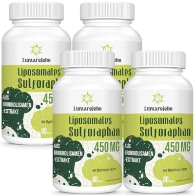 Afbeelding van Liposomaal Sulforafaan 450mg Softgel, Gestabiliseerd supplement van Broccolizaadextract, Maximale Absorptie, Krachtige Antioxidant