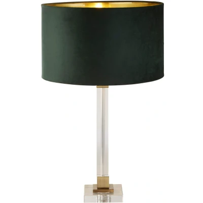 Afbeelding van Searchlight Design tafellamp Scarborough goud met groene kap EU67522GR