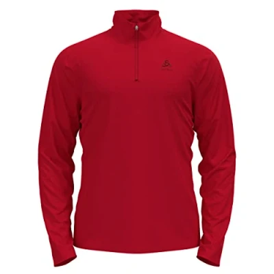 Afbeelding van Longsleeve Odlo Men Mid Layer 1/2 Zip Berra Black L