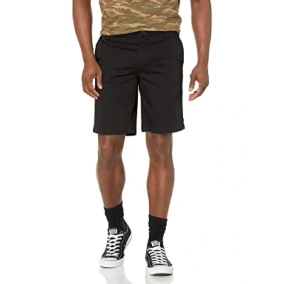 Afbeelding van Armani Exchange Herenshorts van solide stretch keperstof bermuda, zwart, 40