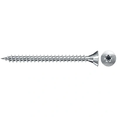 Afbeelding van Fischer 551068 Spaanplaatschroeven 3 mm 20 Binnen T, Interne vertanding, TX, Torx, T profiel Staal Galvanisch verzinkt 1000 stuk(s)