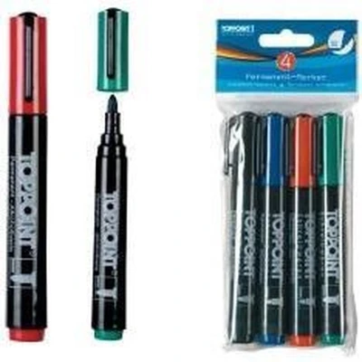 Afbeelding van Toppoint Permanent Markers 4 Stuks