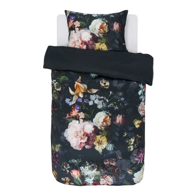 Afbeelding van Essenza Fleur Dekbedovertrek 200x200/220 + 2x 60x70 Nightblue