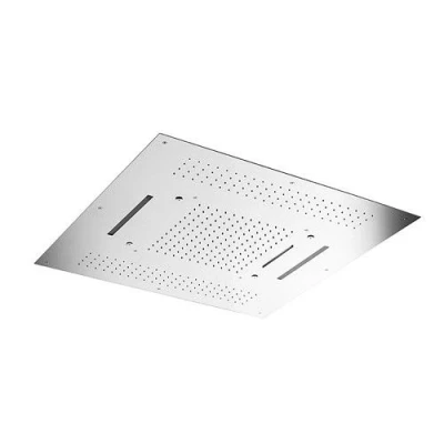 Afbeelding van HotBath Mate inbouwhoofddouche vierkant 95x95cm met LED verlichting Chroom