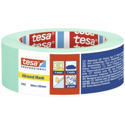 Afbeelding van tesa ALLROUND MASK 04352 00003 00 Maskeertape Mint (l x b) 50 m 38 mm 1 stuk(s)