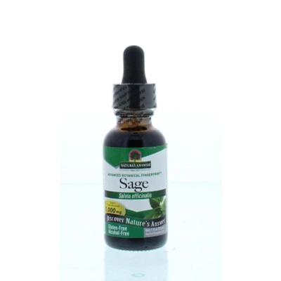 Afbeelding van Natures Answer Salie/salvia extract 1:1 alcoholvrij 1000 mg 30 ml