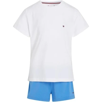 Afbeelding van Tommy Hilfiger Short Basics Pyjama voor kinderen, Maat: 164 176, White/blue spell