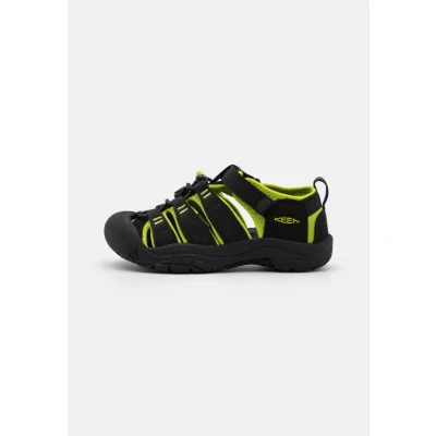 Afbeelding van Keen Newport H2 Youth Unisex Outdoorsandalen voor kinderen, Maat: 36, Black/lime green Textiel