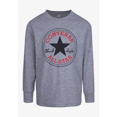 Afbeelding van Converse Chuck Patch LONG Sleeve TEE Unisex Longsleeve voor kinderen, Maat: 128/132, Grey