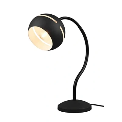 Afbeelding van Trio Leuchten Tafellamp Fletcher II 593400132, metaal mat mat/binnen wit, excl. 1x E14, On/Off Touch