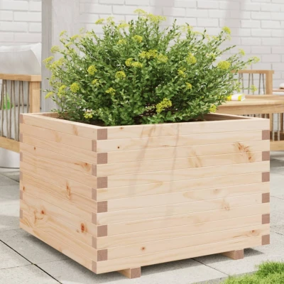 Afbeelding van Plantenbak 70x70x49,5 cm massief grenenhout