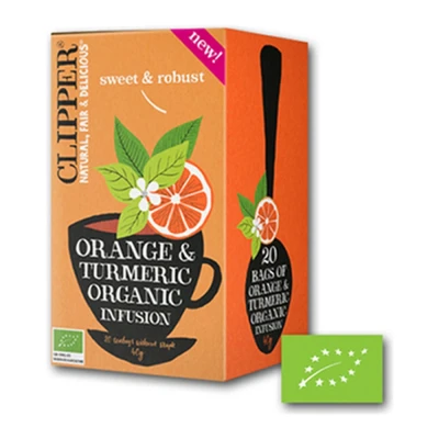 Afbeelding van Clipper Orange Turmeric Bio 4 x 20 stuks