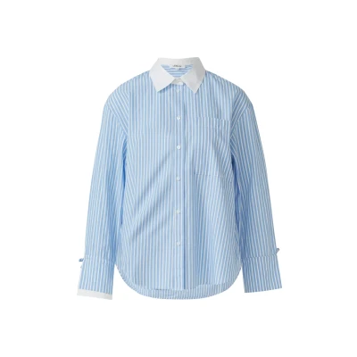 Afbeelding van s.Oliver Popeline IM Relaxed FIT MIT Manschettendetail Overhemdblouse, Dames, Maat: 32, Arktisblau