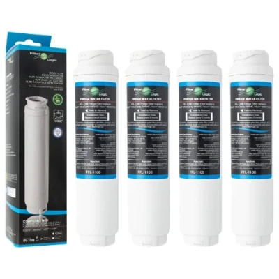 Afbeelding van FilterLogic FFL 110B 4x Waterfilter compatibiel met SIEMENS BOSCH NEFF UltraClarity 11034151 KSZ50UC0 11034152 11028820 Koelkast amerikaanse side by Water Filter Ultra Clarity Filterpatroon