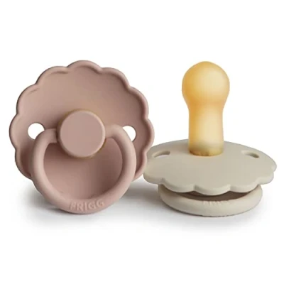 Afbeelding van Frigg Fopspeen Daisy 6 18mnd Baby Blush/Cream 2st.