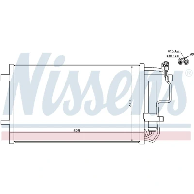 Afbeelding van Nissens Airco condensor 940149