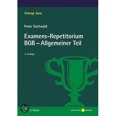 Afbeelding van Examens Repetitorium BGB Allgemeiner Teil