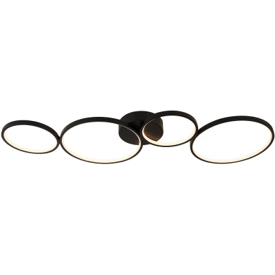 Afbeelding van Searchlight Led plafondlamp Cirque 25772 4BK