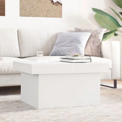 Afbeelding van Salontafel 100x55x40 cm bewerkt hout wit