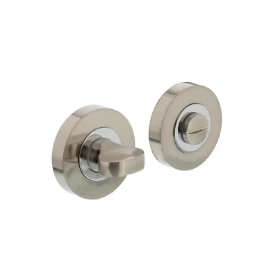 Afbeelding van WC slot rond chroom/nikkel mat
