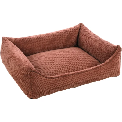 Afbeelding van &quot;Comfortabele orthopedische hondenmand Reno in Roze Memory Foam&quot; / 80cm x 67cm 22cm I Ligvlak 48 39,5cm
