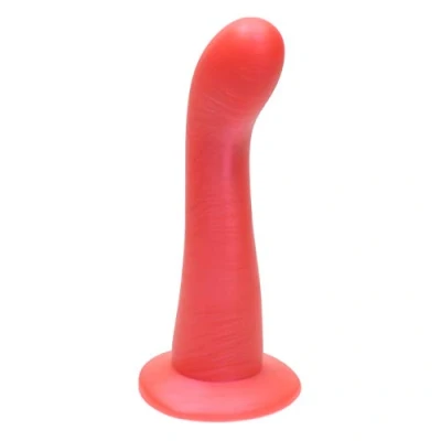 Afbeelding van Ylva &amp; Dite Swan Siliconen G spot / Anale dildo Made in Holland Fel Rood Metallic