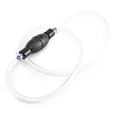 Afbeelding van relaxdays Omvulpomp Brandstof slang pomp Handpomp 175 cm zwart Niet voor drinkwater.