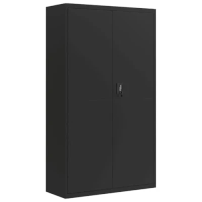 Afbeelding van Archiefkast 105x40x180 cm staal zwart