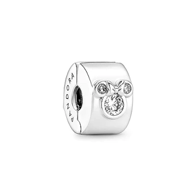 Afbeelding van Pandora 790111C01 Disney Mickey Mouse &amp; Minnie Clipbedel Bedels horloge Zilverkleur