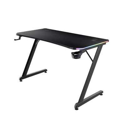 Afbeelding van Trust GXT709 Luminus RGB Gamingbureau Zwart