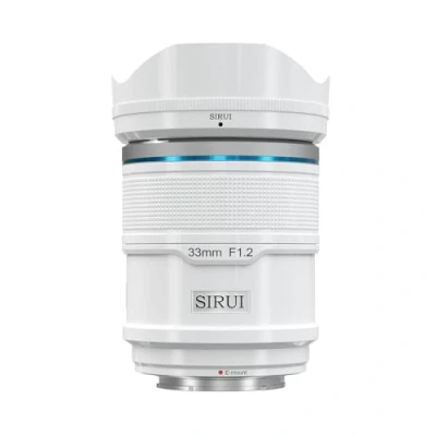 Afbeelding van SIRUI Sniper 33mm Autofocus lens, F1.2 groothoek APS C cameralens voor A5 A6 A7 FX A9 ZV E serie (E mount, wit)