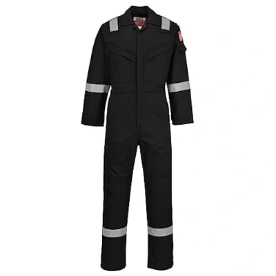 Afbeelding van Portwest FR50 Vlamvertragend Antistatische Overall, Zwart, Normaal, Grootte L