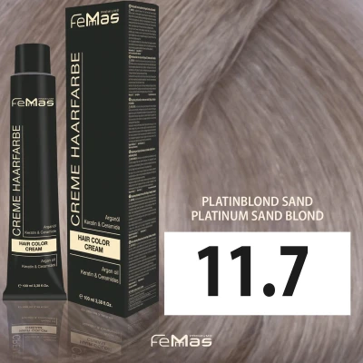 Afbeelding van Femmas (11.7) Haarverf Platinablond Zand 100ml