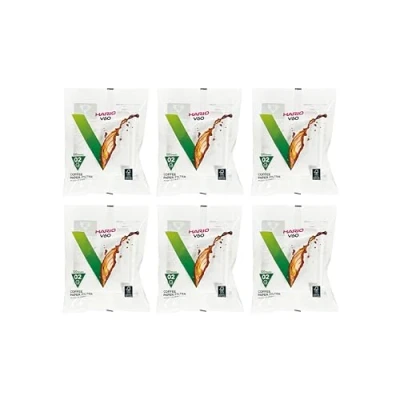 Afbeelding van Hario 02 100 Count Koffie Wit Papier Filters 6 Pack Set (Totaal 600 Vellen) (Japan Import)