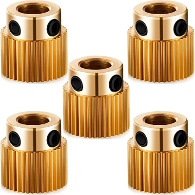 Afbeelding van 5x 40 Tandwiel Messing Extruder Aandrijftandwiel voor Creality 3D Printers