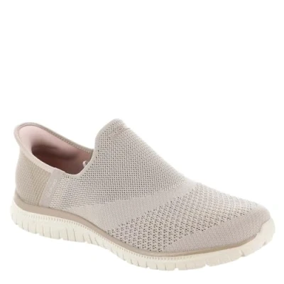 Afbeelding van Skechers Dames deugd slanke sneaker, Taupe, 38.5 EU