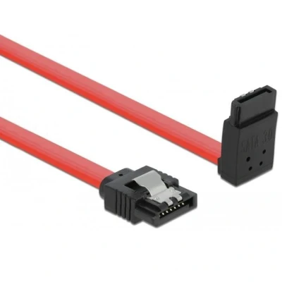 Afbeelding van Delock Kabel SATA 6 Gb/s Stecker gerade &gt; oben gewinkelt