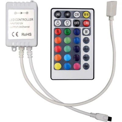 Afbeelding van V TAC VT 2428 LED Stripverlichting Infrarood afstandsbediening 3IN1+RGB 28 knoppen