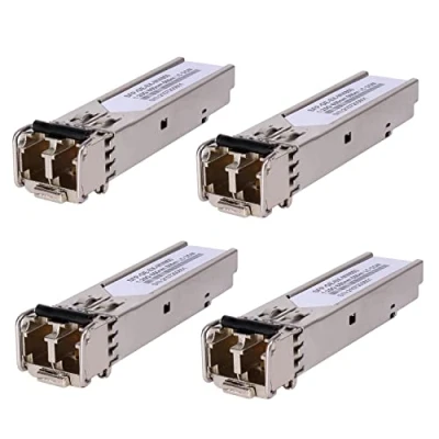 Afbeelding van 4 stuks 1.25G 850nm Multimode SFP LC Transceiver Glasvezel Module 550 Meter 1000Base SX MMF voor Cisco GLC MMD/SX MM/SFP GE S, Fortinet, Ubiquiti UniFi UF MM 1G, S Meraki MA 1GB