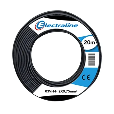 Afbeelding van Kabel 03VH H, 2 x 0,75 mm, 20 m