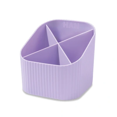 Afbeelding van Pennenkoker HAN Re X LOOP 4 vaks pastel paars 100% gerecycled materiaa