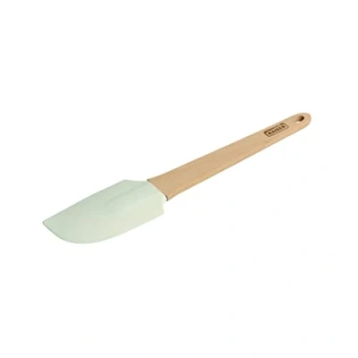 Afbeelding van Kaiser Classic deegschraper met afneembaar siliconen opzetstuk, 27 x 6 cm, houten handvat, voedselveilige siliconen, onbehandeld beukenhout, vaatwasmachinebestendig