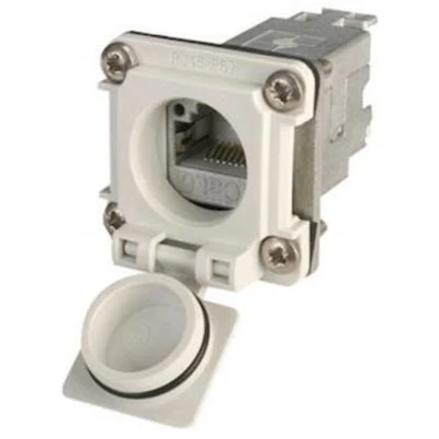 Afbeelding van Telegärtner J00020A0481 STX V6 RJ45 flensset variant 6 Chassisbus, inbouw Aantal polen: 8P8C Lichtgrijs 1 stuk(s)